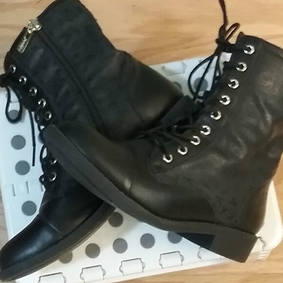 bebe Combat Boots, Size 8 - Picture 2 of 3
